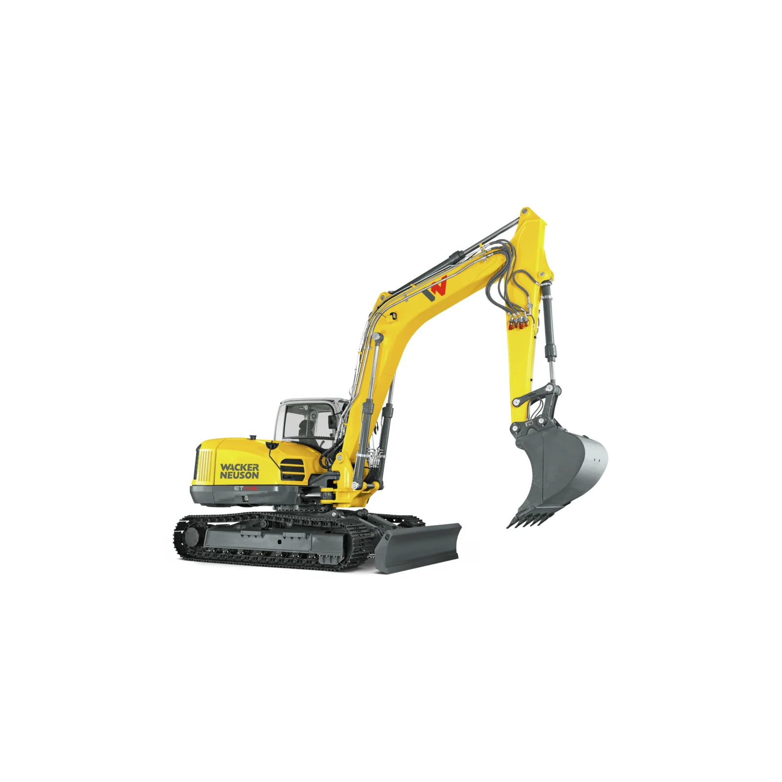 Escavatore Wacker Neuson ET145 su sfondo bianco - Gruppo Festa Matera