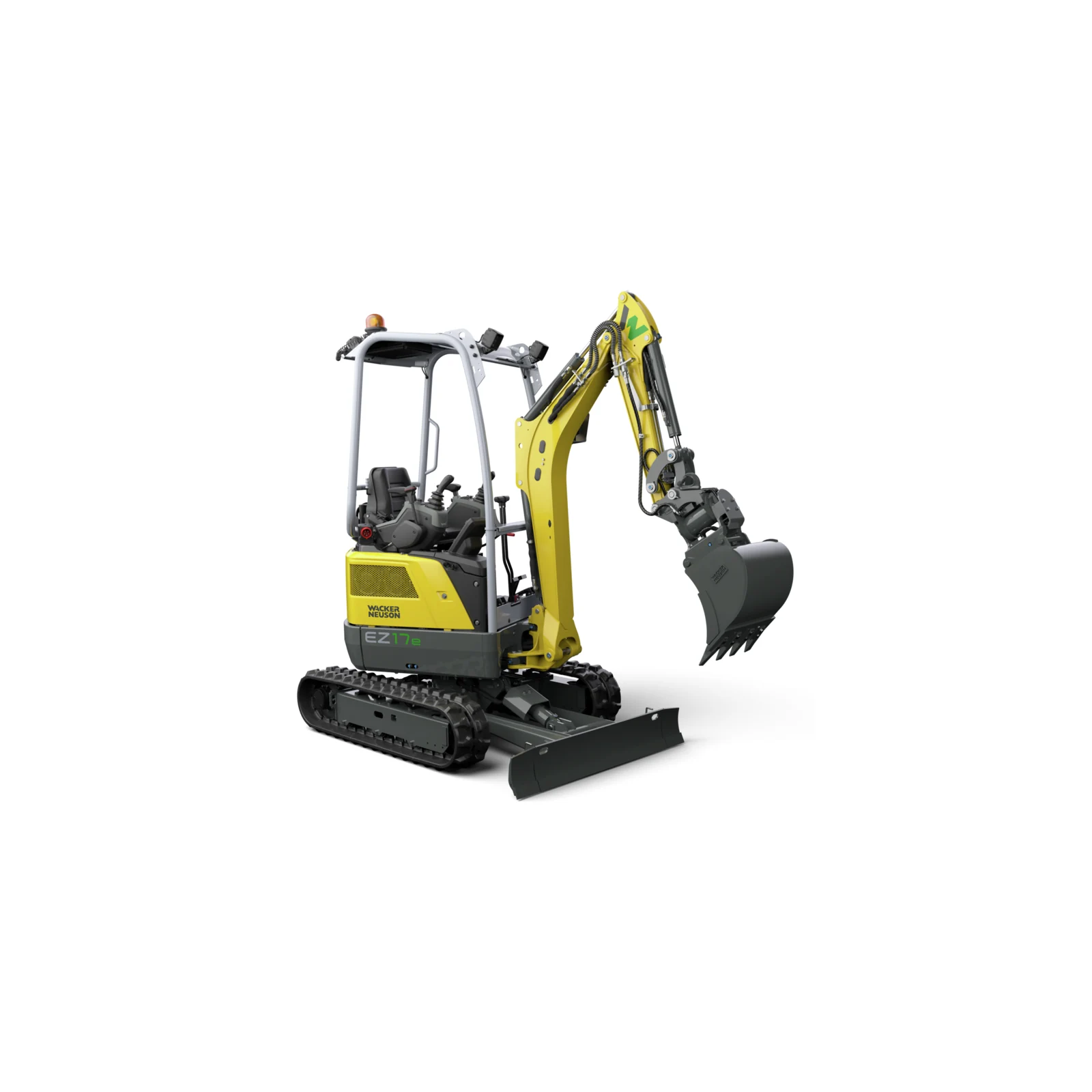Wacker Neuson EZ17e escavatore cingolato su sfondo bianco - Gruppo Festa Matera
