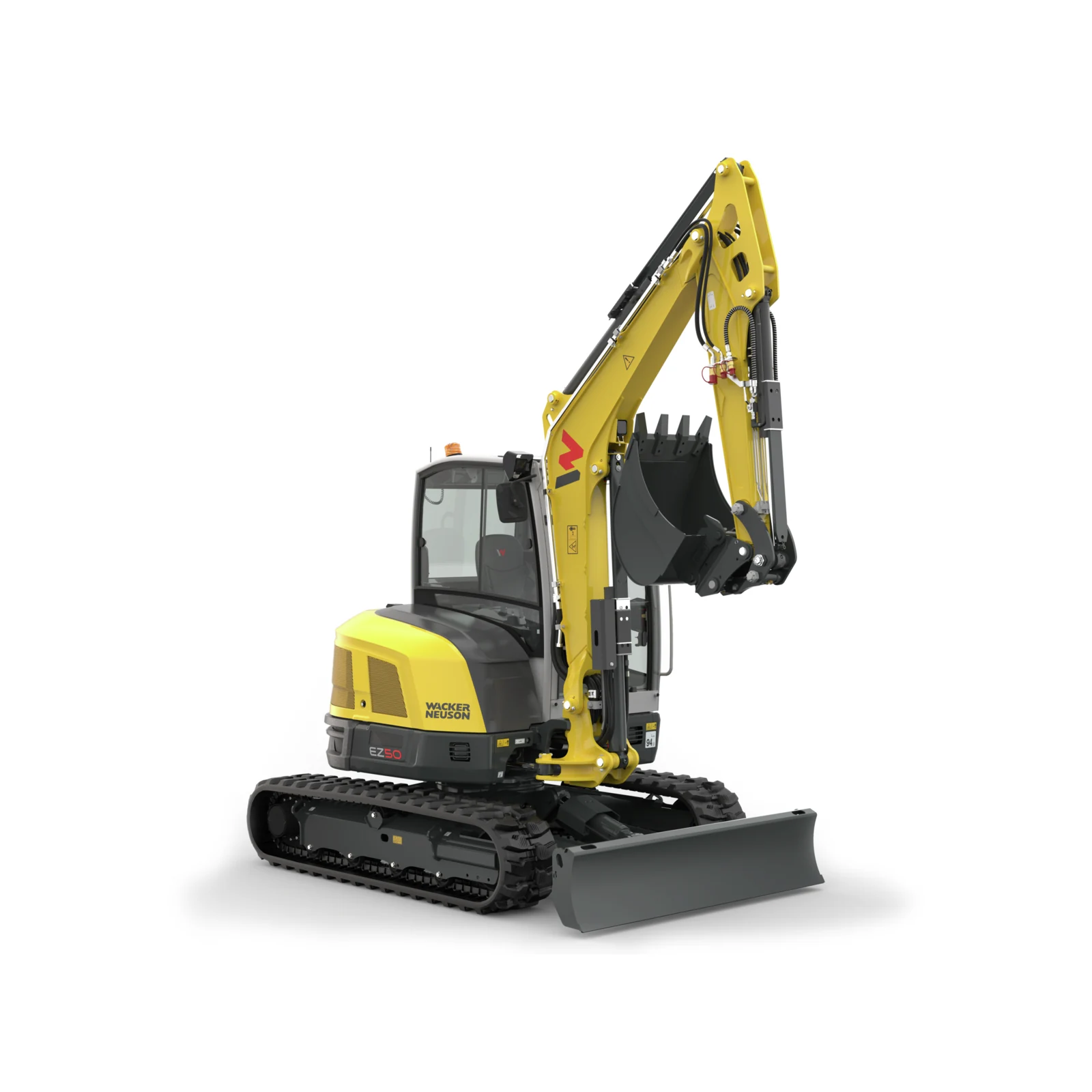 Escavatore Wacker Neuson EZ50 su sfondo bianco - Gruppo Festa Matera